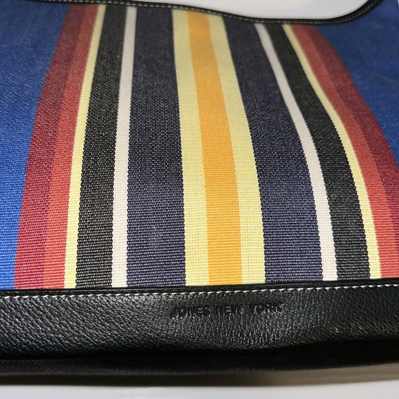 Jones New York Canvas Hobo Purse NWOT Handbag Rare - Picture 3 of 7